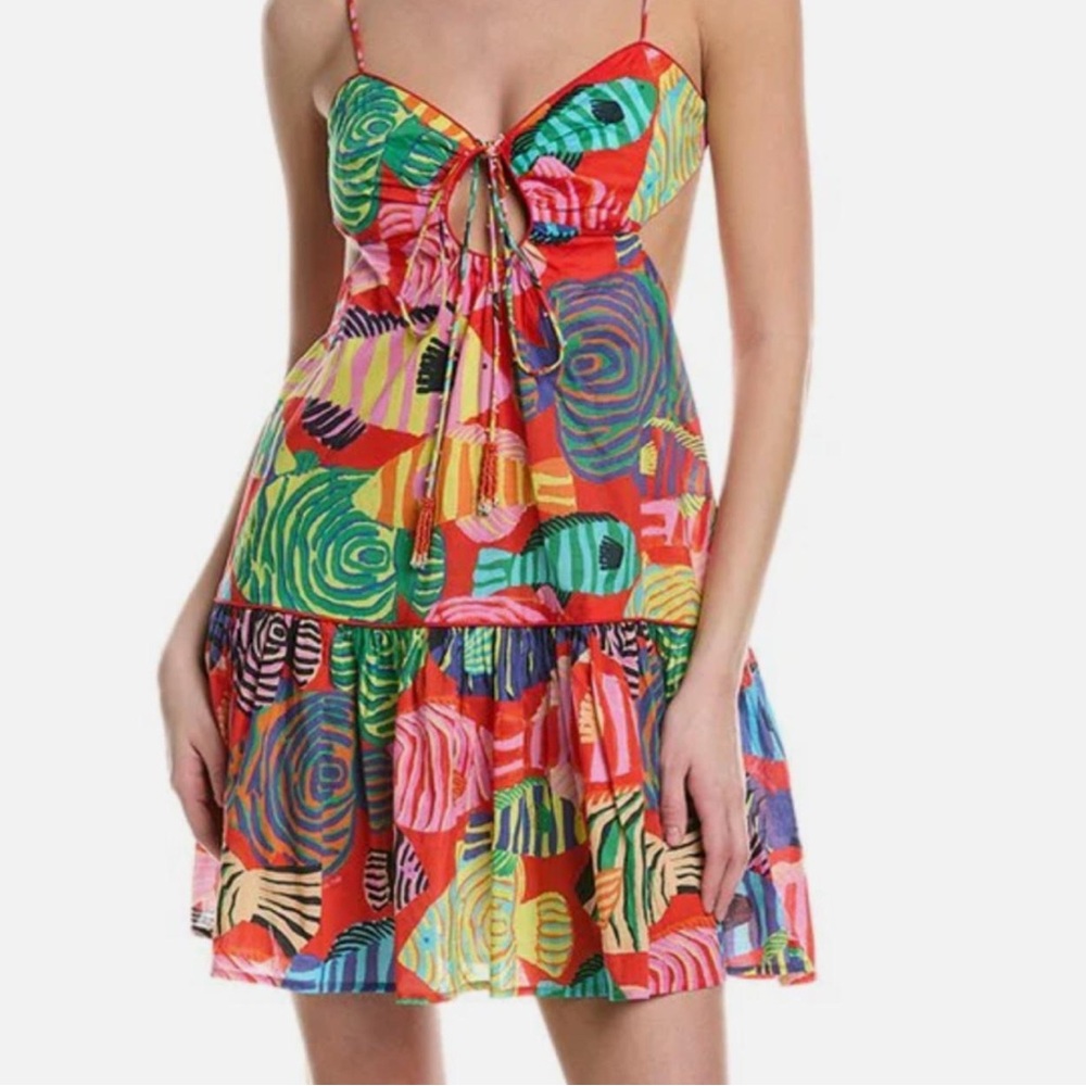 Colorful Abstract Print Women's Dress